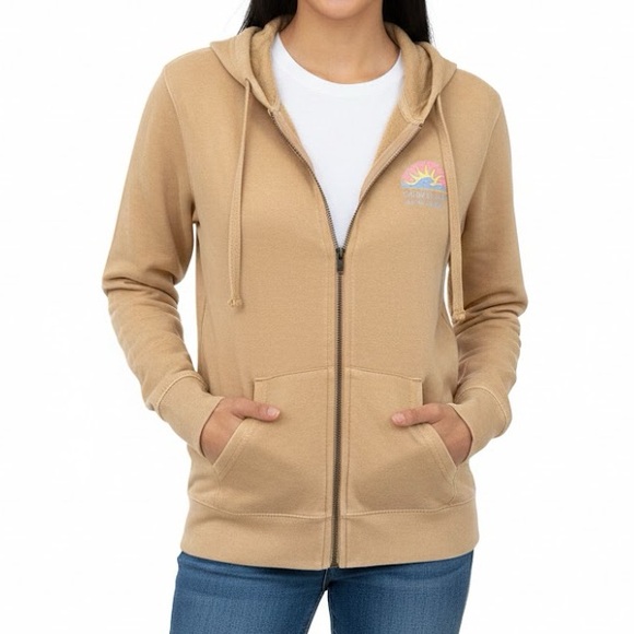 Blue 84 Tops - Blue 84 “High Tides Good Times San Diego California” Full Zip Sweatshirt Hoodie